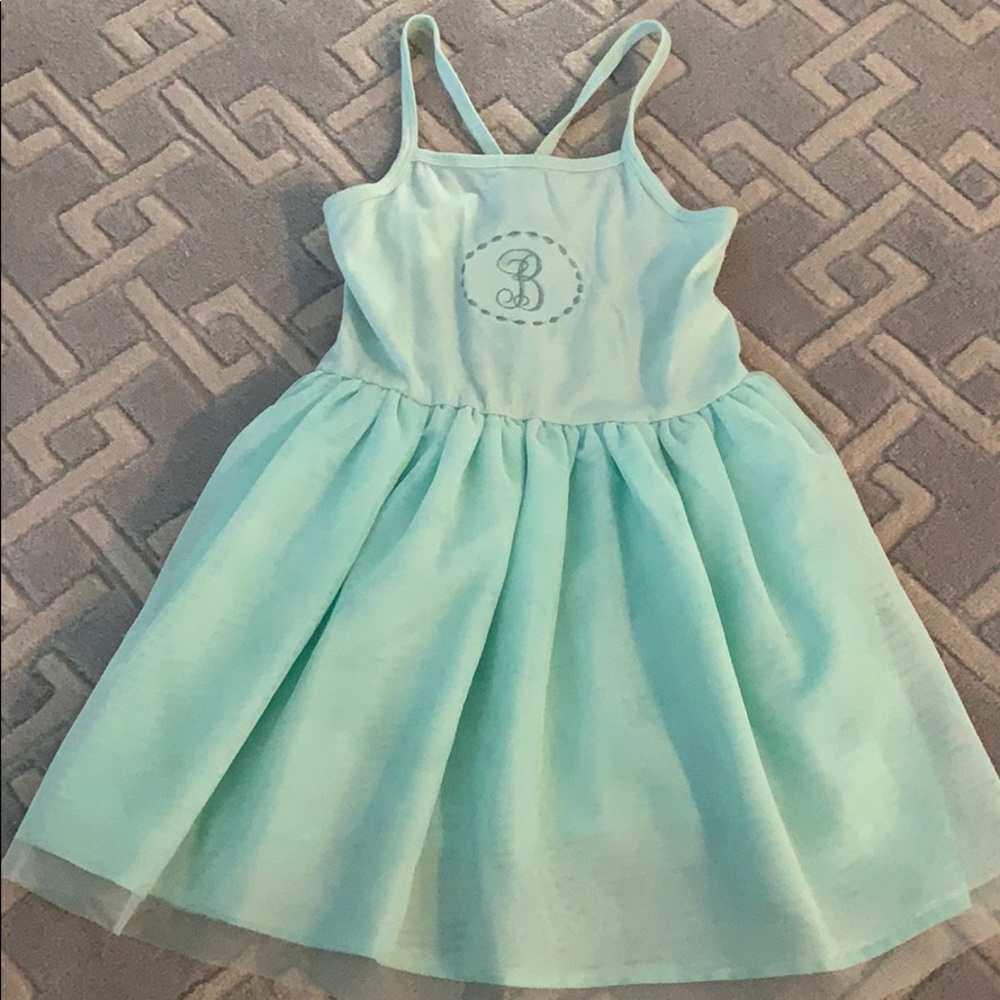 Monogrammed ‘B’ twirl dress, size 4T